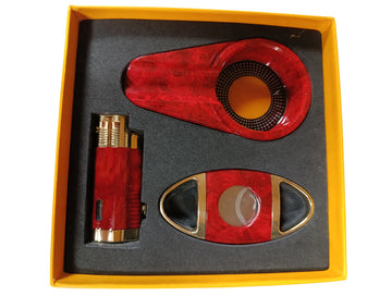 Set de Cenicero+Cortador+Encendedor CX - 021RG