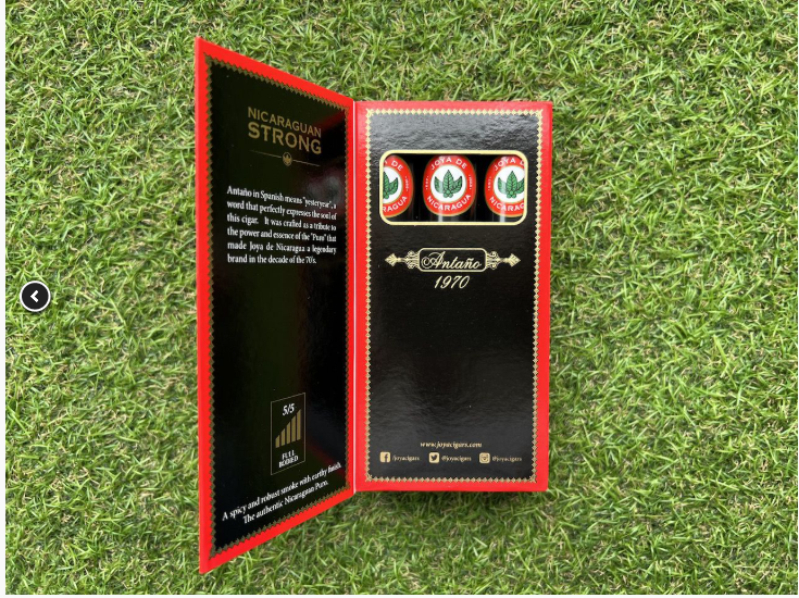 Joya de Nicaragua Antaño 1970 Robusto Sampler de 3 tubos