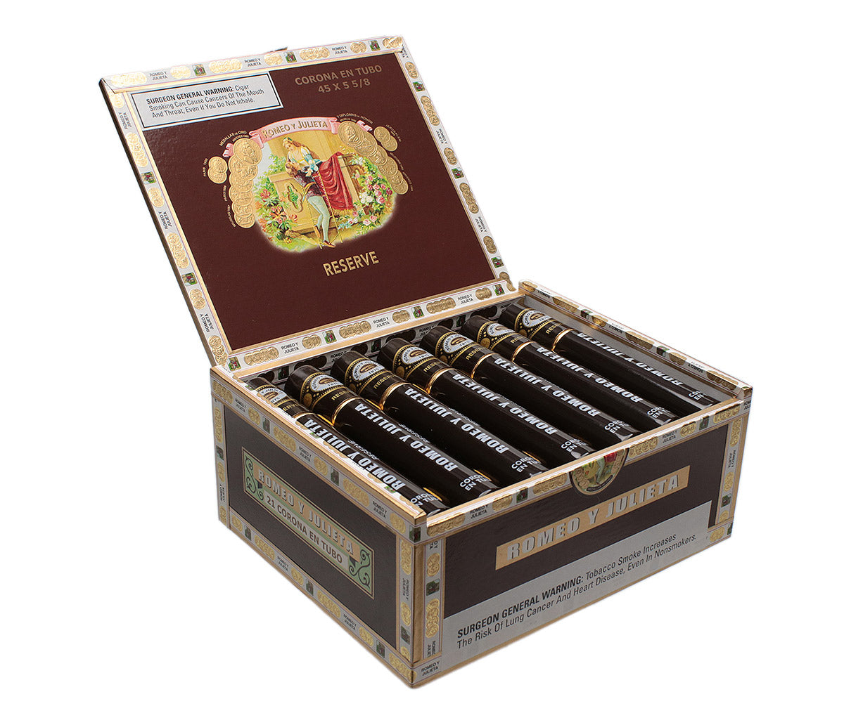 Romeo y Julieta: Reserve Corona en Tubo